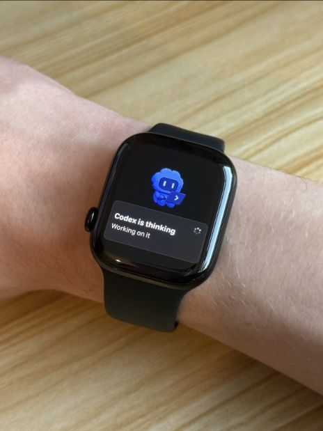 Public X post showing Codex pets adapted to an Apple Watch
